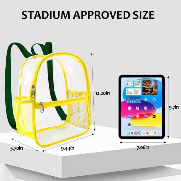 Clear Mini Backpack Stadium Approved, Clear Small Transparent Backpacks For Scho - Picture 2 of 8